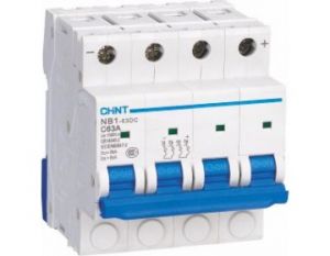 Автоматический выключатель постоянного тока NB1-63DC 4P C1A DC1000V 6KA