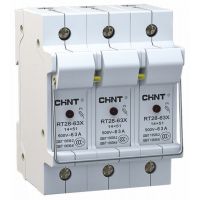 Держатель предохранителя с индикацией NRT28-63X 3P 14x51 base (EU)