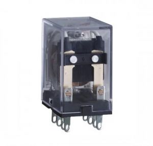 Промежуточное реле JZX-22F(D) 2 конт. с инд. LED 5А 220В AC