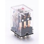 Промежуточное реле JZX-22F(D) 3 конт. с инд. LED 5А 12В AC