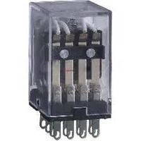 Промежуточное реле JZX-22F(D) 4 конт. с инд. LED 3А 12В DC